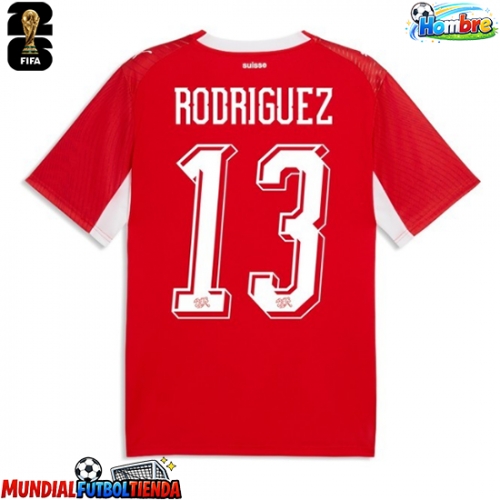 Camiseta Suiza Ricardo Rodriguez #13 Primera Equipación Replica Mundial 2026 mangas cortas